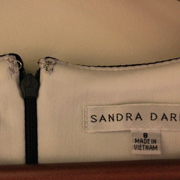 Sandra Darren Colorblock Fit and Flare Dress - Picture 5 of 8